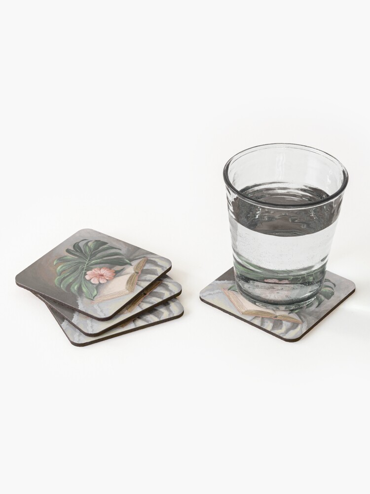 QamarArt's tweet photo. Add a touch of classic art to your desk. ☕🎨

My oil painting of vintage books &amp; Monstera is now on a premium coaster. Perfect for your cozy home office! 📖🌿

🛒 Shop: https://t.co/DXK5SoHECV

#StillLife #HomeDecor #Redbubble #Cozy #Art #Interior https://t.co/jaqzjOODBG