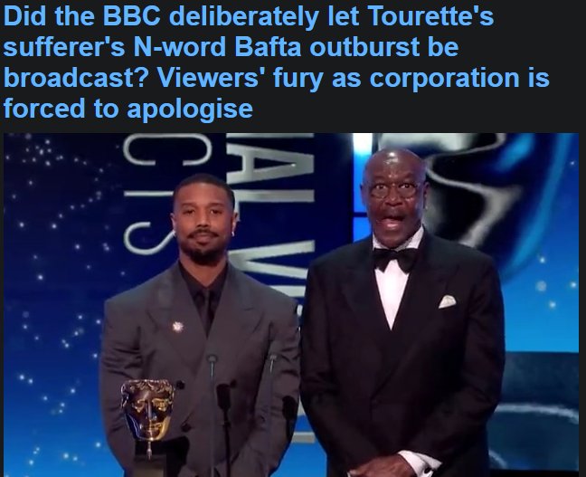 sarcastrix_'s tweet photo. 😂😂😂

BBC removes tourette's Bafta moment https://t.co/K4ghFstsqd