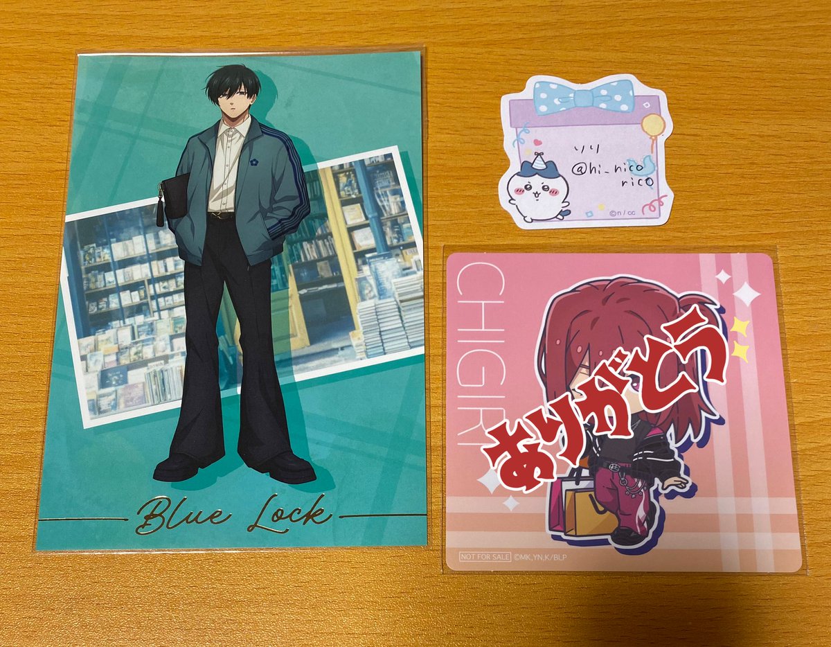 交換】ブルーロック まねきねこ ブルロ 特典 ノベルティ ポストカード