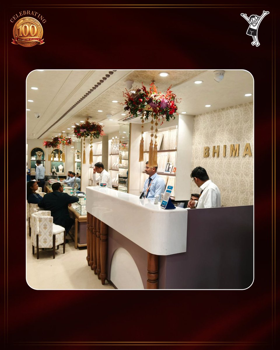 Bhima_India's tweet photo. Some visits turn into memories.
Some choices turn into keepsakes.
Discover Bhima Jewellers, now in Noida.

#BhimaJewellers #BhimaJewelleryNoida #100YearsYoung https://t.co/PsVDHfG88T
