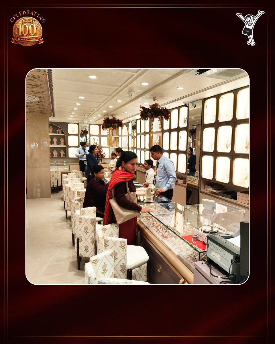 Bhima_India's tweet photo. Some visits turn into memories.
Some choices turn into keepsakes.
Discover Bhima Jewellers, now in Noida.

#BhimaJewellers #BhimaJewelleryNoida #100YearsYoung https://t.co/PsVDHfG88T