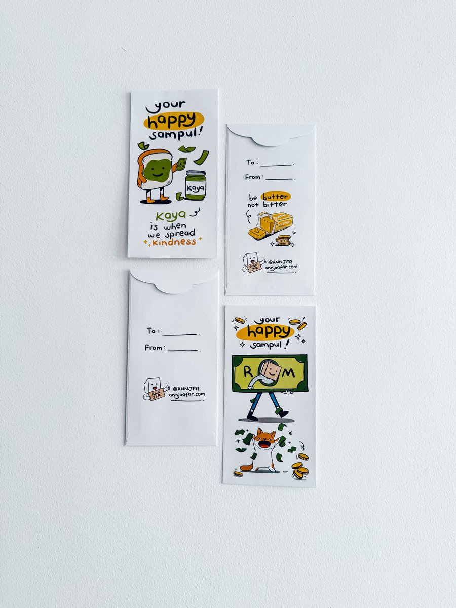 annjfr's tweet photo. Happy sampul RM 3/set je babe

**If you purchase more than 3 sets. 
1 set : 5 pcs

Available at https://t.co/GFyCARNbu6 https://t.co/fDL5WEmzkJ