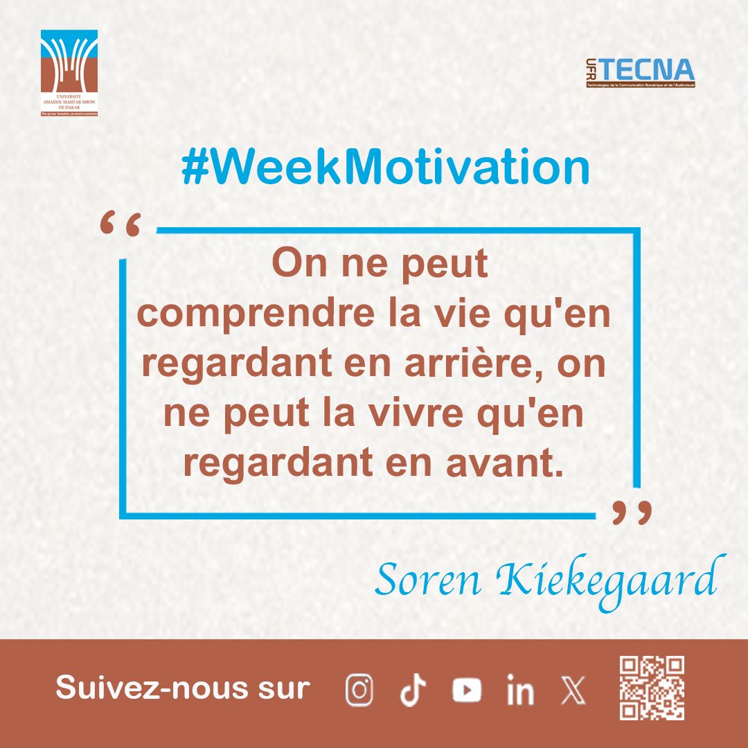 UfrTecna's tweet photo. #WeekMotivation

On comprend la vie en regardant en arrière. Chaque épreuve, chaque erreur, chaque victoire avait une raison d’être, mais on ne la vit qu’en avançant. 

Apprends, relève-toi et continue d’écrire ton histoire, un pas à la fois.

#UFRTECNA #motivation #UAM #kebetu https://t.co/7uDuSjbcMv