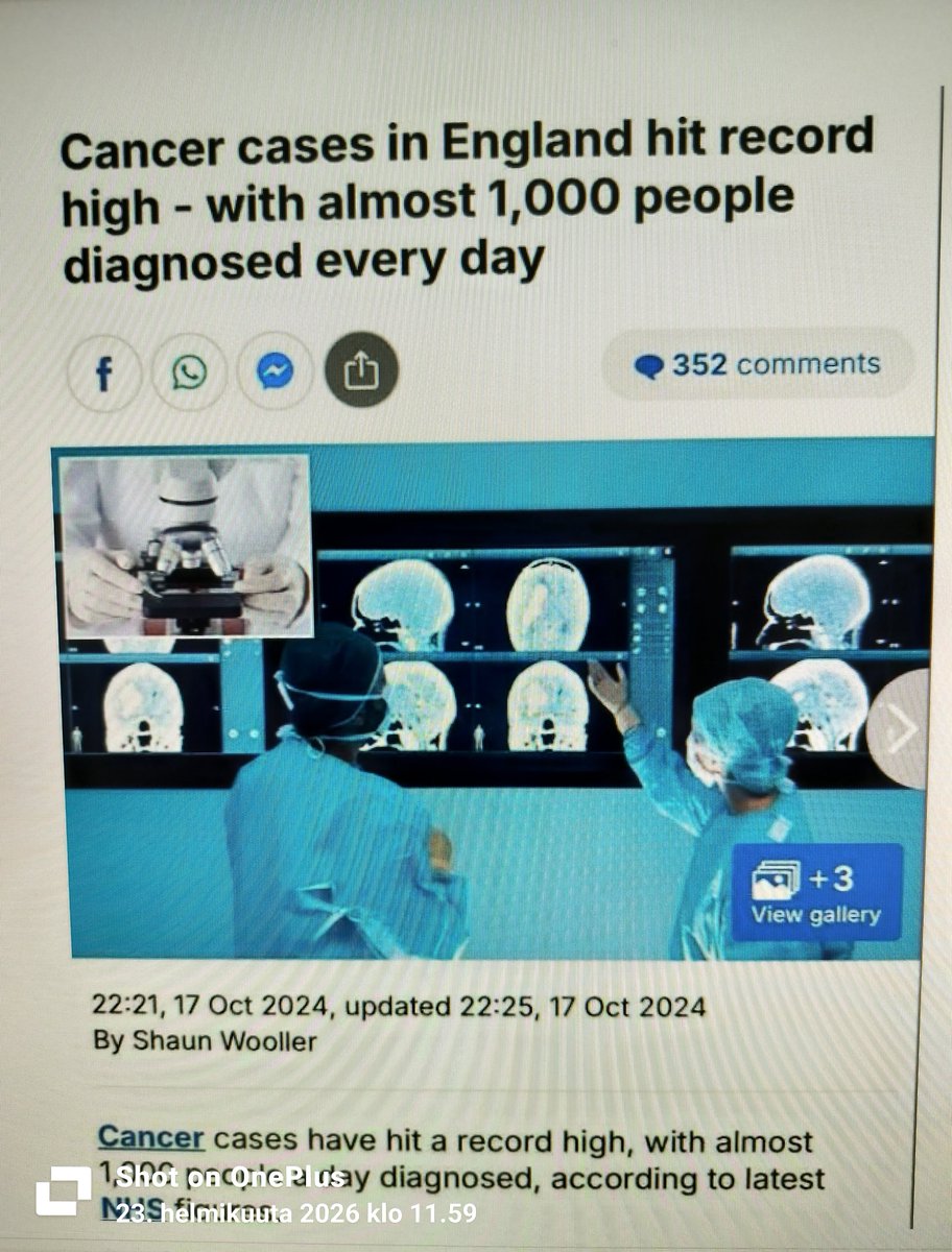 Sen jälkeen kun ”tehokkaita ja turvallisia” alettiin pistää väestöön vuonna 2021, Englannissakin syövät ovat lisääntyneet merkittävästi. Ikävän monet niistä ovat myös ns. turbosyöpiä.