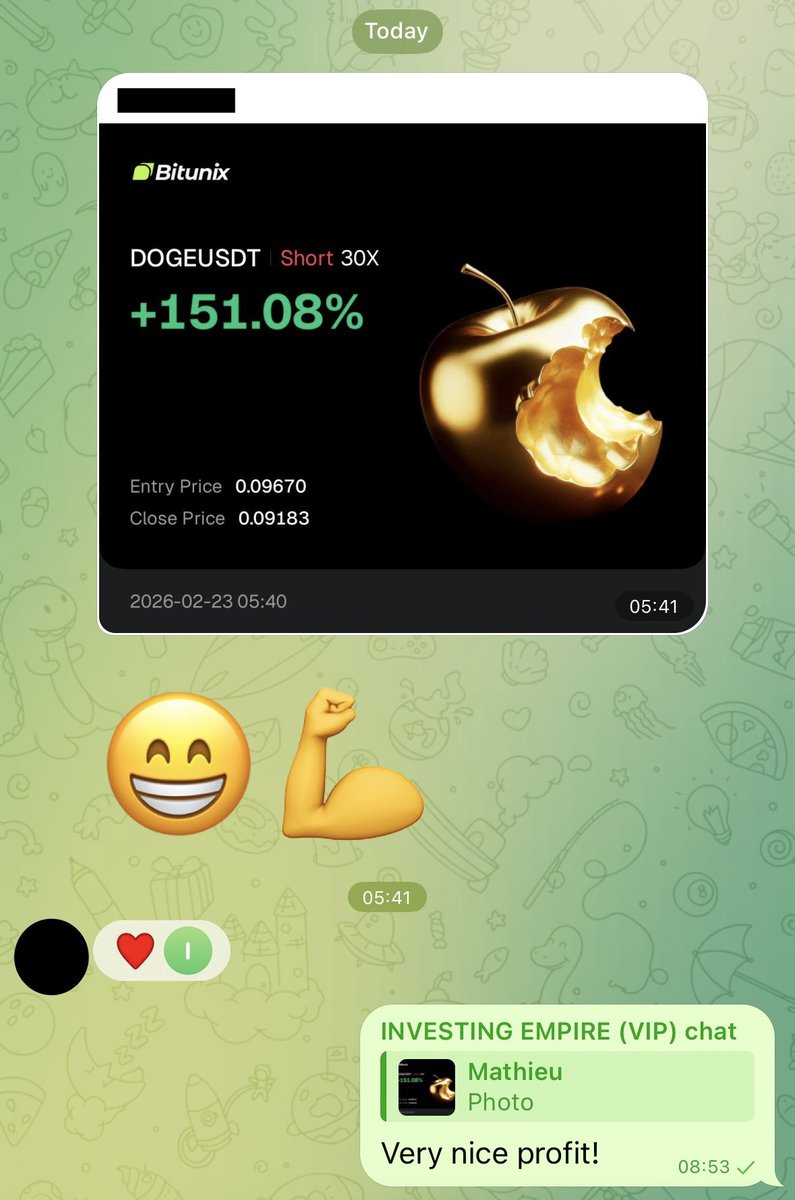 ie_investing's tweet photo. Profit from our Doge short signal, sent exclusively to our VIP members!🔥
#finance #financetwitter #crypto #cryptocurrency #forex #forexplay #forexplays #forexsignal #forexsignals #trading #trader #trade #trades #dogecoin #doge #dogecoinshort #dogeshort https://t.co/FrOFcVpb08