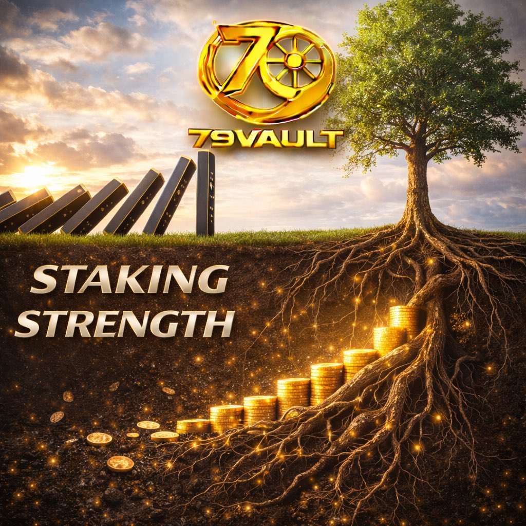 Fast moves fall like dominoes.
Strong systems grow like roots.

Which one lasts longer?

#DeFi #Web3 #LongTerm #79thvault

If you want next concept even more abstra