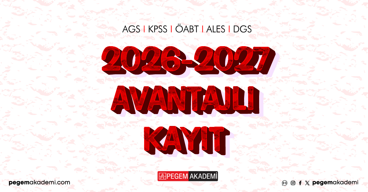 2026-2027 avantajlı kayıt fırsatlarımız devam ediyor!

Ayrıntılı bilgi ve başvuru için 👉🏻 pegemakademi.com

#pegemakademi #hayallerinvarhatırla #yüzyüzekurs #agskurs #öabtkurs #kpsskurs #aleskurs #dgskurs #ags2026 #kpss2026 #öabt2026 #alanbilgisi #dgs2026 #ales2026