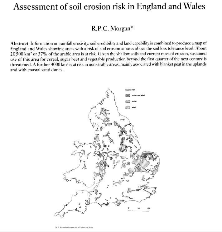 SUMjournal's tweet image. *** CELEBRATING 40 YEARS of @SUMjournal ***
Legacy paper No. 8 (published 1985)

Assessment of soil erosion risk in England and Wales.
Morgan, R. P. C.🇬🇧

@Soil_Science #soil
doi.org/10.1111/j.1475…