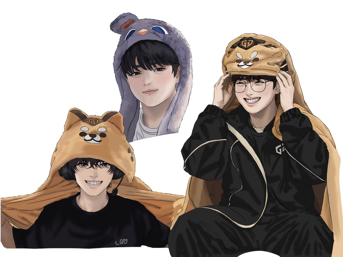 barkbark0528's tweet image. 토끼와 거북이 아니고
토끼와 젠랑이 (?)

 #kiin #기인 #canyon #캐니언 #chovy #쵸비 #젠지 #geng