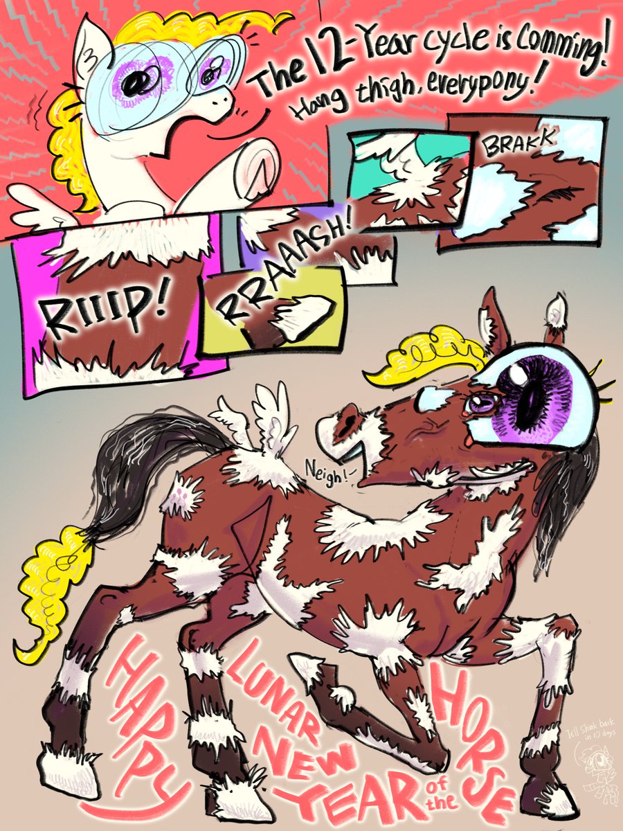 ja0822ck's tweet image. Happy lunar new year of the horse!