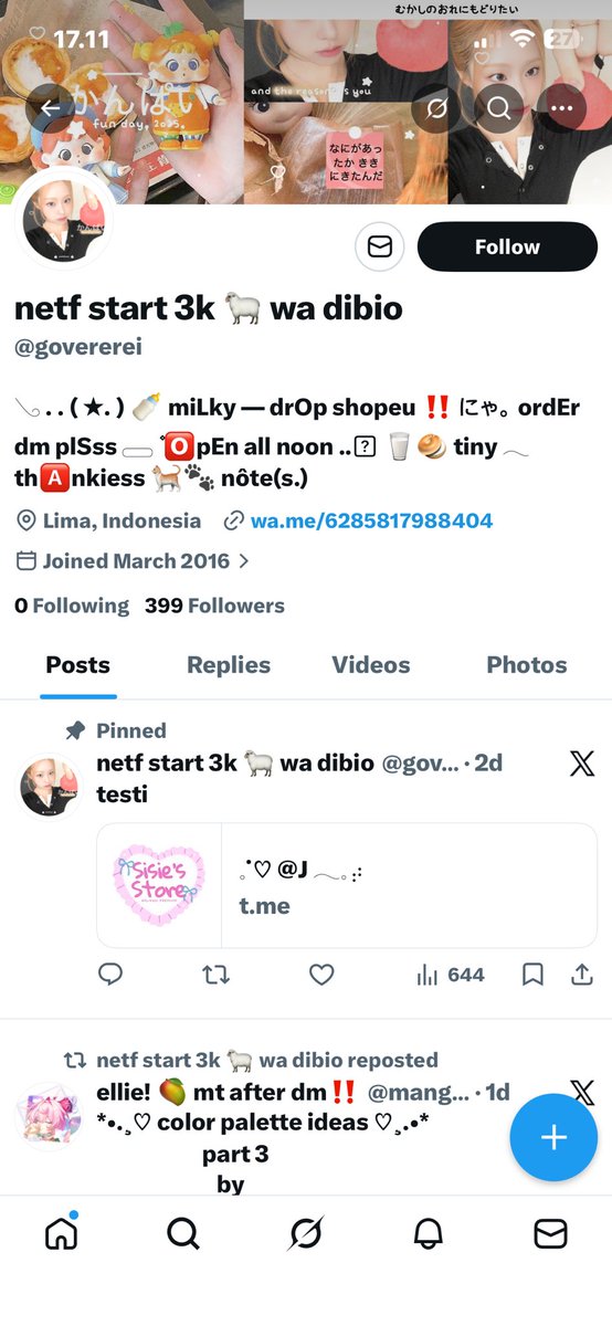 BUNNYYPIIE's tweet photo. @govererei scam qris rapunzel, semoga berkah ya uangnya. tolong jangan dipake judol, dipakai makan &amp; keperluan aja baru aku ikhlas :3 https://t.co/wPySiQ8u11