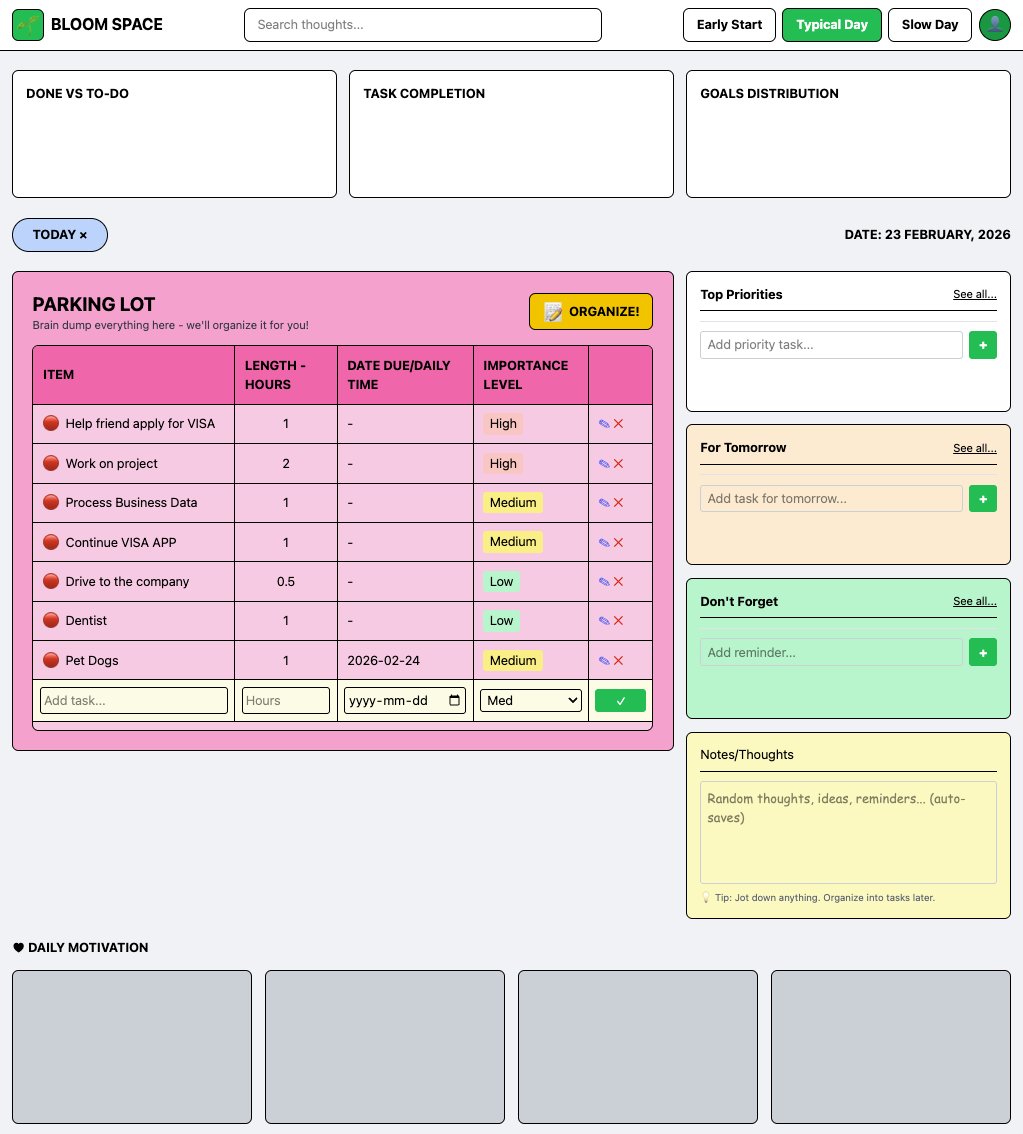 YousefHosny's tweet photo. Week 1 ✅

Core workflow live:
- Parking Lot for brain dumps
- ORGANIZE! sorts by urgency automatically  
- Energy filtering (4/3/2 tasks based on your day)
- LocalStorage persistence

Backend this week
Alpha testing next week with my crew

Still building 🌱 https://t.co/lkyCDGuQqX