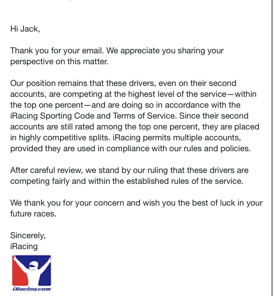 Esta película que acaban de contar los de iRacing para justificar las smurf saldrá en los libros de historia.