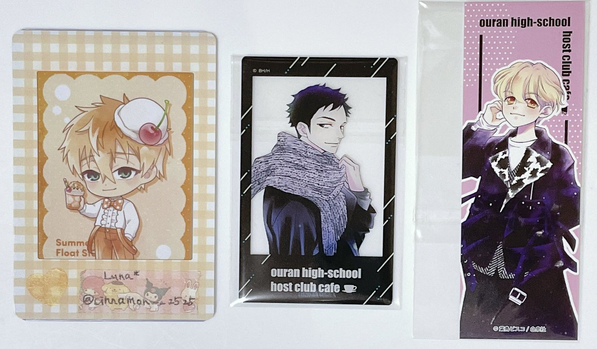 桜蘭高校ホスト部 白泉社カフェ コラボカフェ 交換 譲渡 譲:アクリル