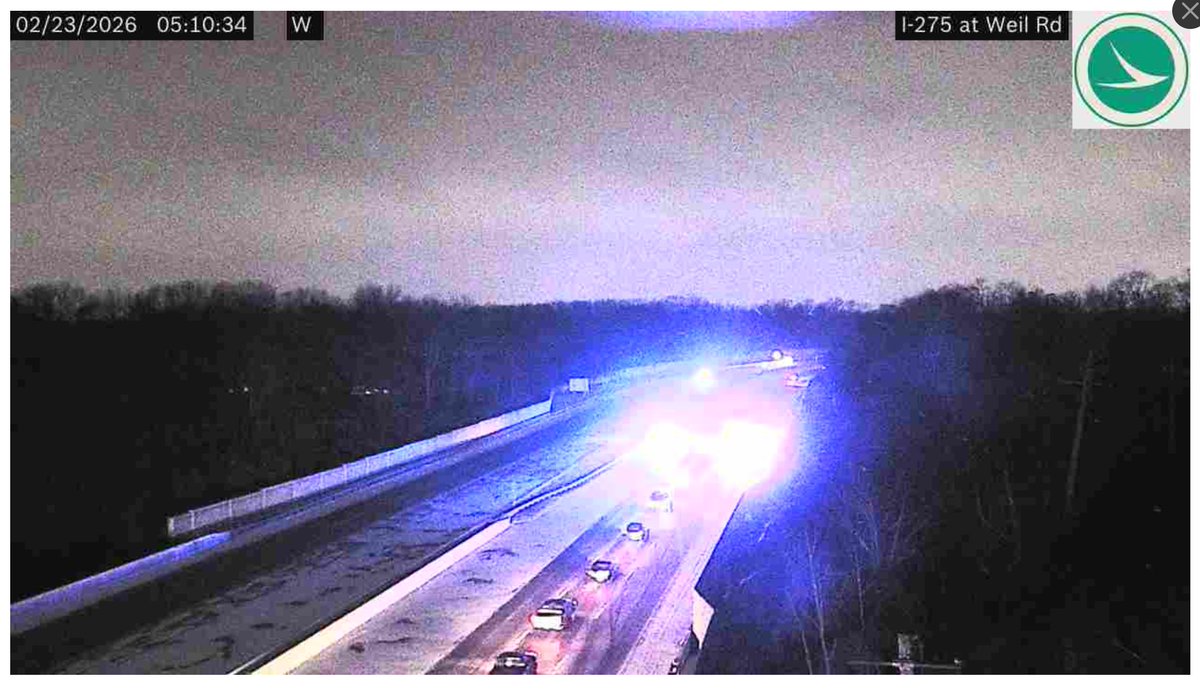 Here come the morning drive issues. This one just popped up on 275