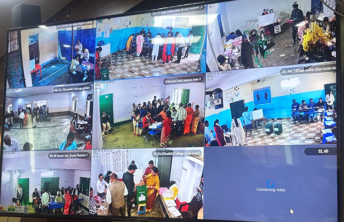 Iprd_Bokaro's tweet photo. सीसीटीवी कैमरों की निगरानी में शांति पूर्ण चल रहा मतदान।

निर्भीक होकर आज करें मतदान, आपका वोट – आपके शहर की ताकत।

#MunicipalElection2026 #Bokaro #VoteForDemocracy 
@JharkhandCMO 
@prdjharkhand 
@RanchiPIB 
@ddnewsjharkhand 
@airnews_ranchi https://t.co/MqwG7RxoX5