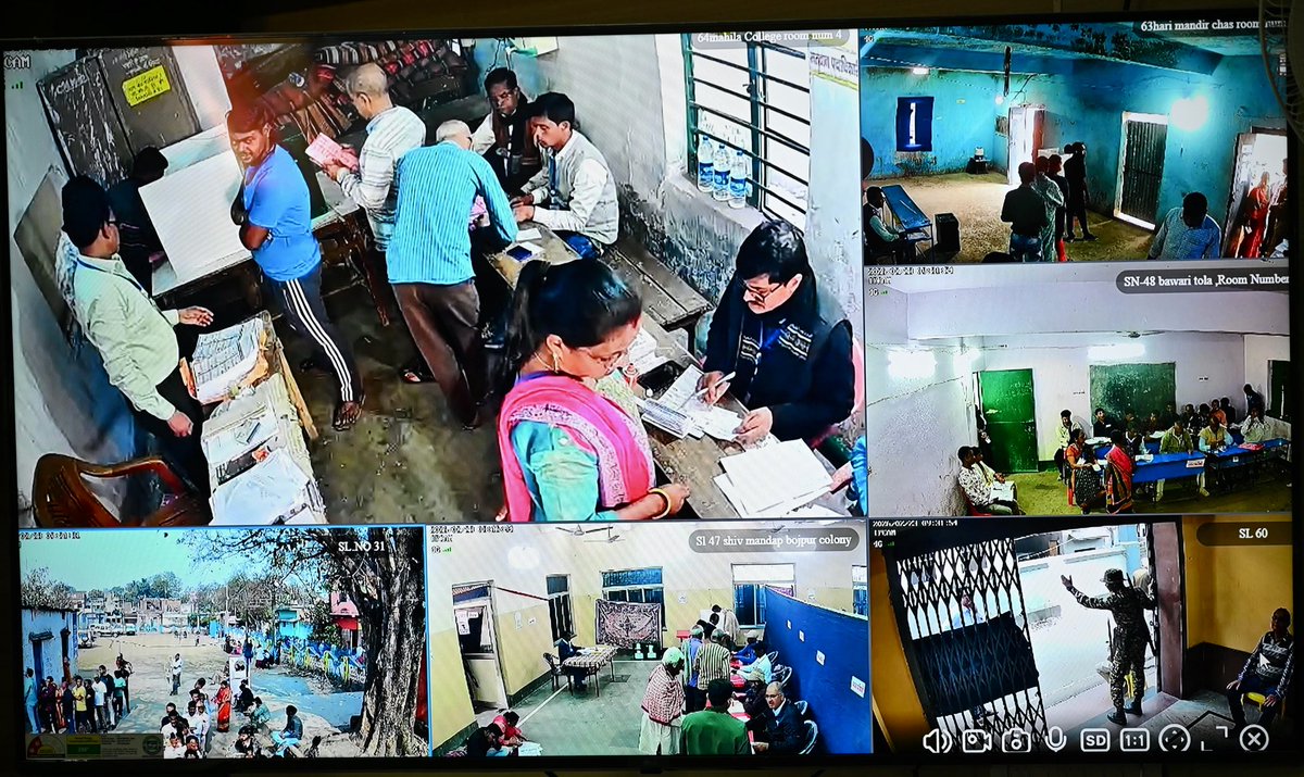 Iprd_Bokaro's tweet photo. सीसीटीवी कैमरों की निगरानी में शांति पूर्ण चल रहा मतदान।

निर्भीक होकर आज करें मतदान, आपका वोट – आपके शहर की ताकत।

#MunicipalElection2026 #Bokaro #VoteForDemocracy 
@JharkhandCMO 
@prdjharkhand 
@RanchiPIB 
@ddnewsjharkhand 
@airnews_ranchi https://t.co/MqwG7RxoX5