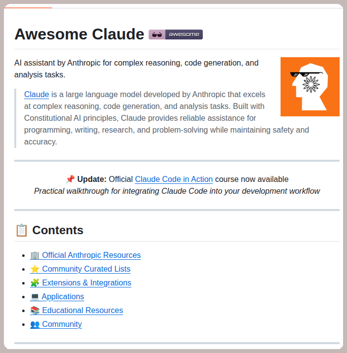 tom_doerr's tweet photo. Curated list of resources for Anthropic Claude

https://t.co/tc3D53oMAC https://t.co/DScIALF7oh