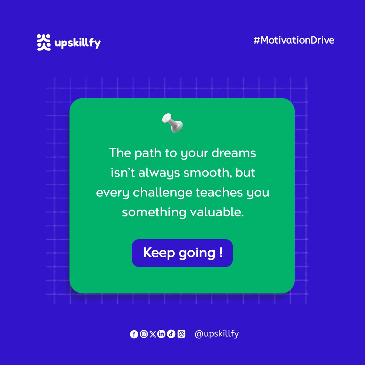 upskillfy's tweet photo. Some days feel slow. Some lessons come hard.
But every challenge is doing one thing: teaching you something you’ll need later.
If you’re still showing up, you’re already winning.
Keep going. 💙
#MotivationDrive #Upskillfy #KeepGoing #GrowthJourney https://t.co/hc7eGTkUei