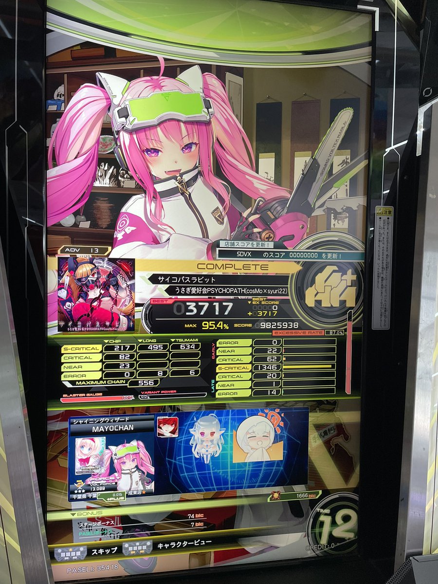 sound vortex成果報告】 レベル13でAAA+達成。 レベル13でSが出せる日