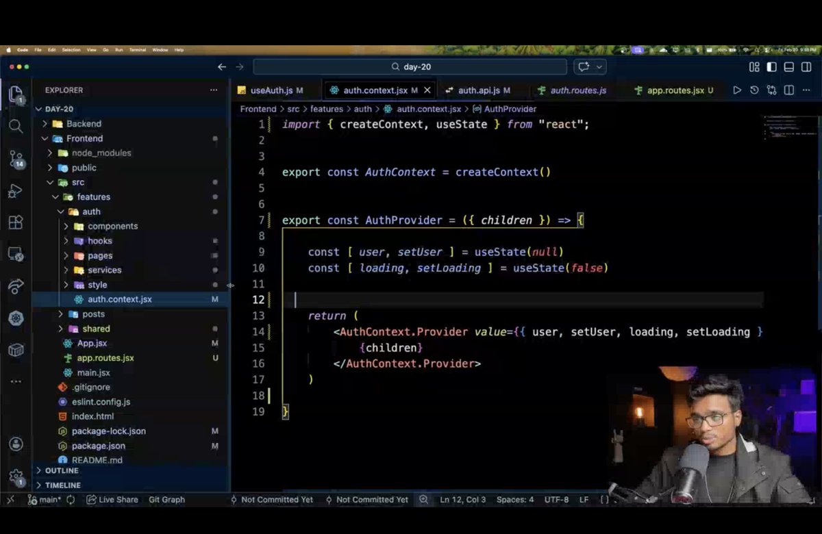 devHamza03's tweet photo. 📅 Day 112 of Cohort 2.0 | @sheryians_ 

Today we revisited the 4 layer frontend architecture in React.

With many folders introduced at once, clarity was important.

Thanks to @ankurdotio bhaiyaa for explaining it again and making the structure easier to understand. https://t.co/6Igotno74H