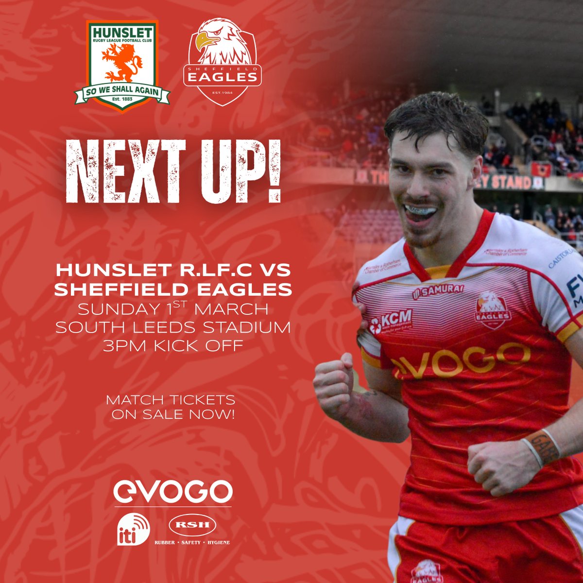 📅 Kicking off March with a big away day in South Leeds!

🆚 This Sunday, we travel to the South Leeds Stadium to face Hunslet RLFC in Round 3 of the Betfred Championship.

🔥 It’s set to be a huge clash as we look to build on Saturday's win against Barrow and make it three wins