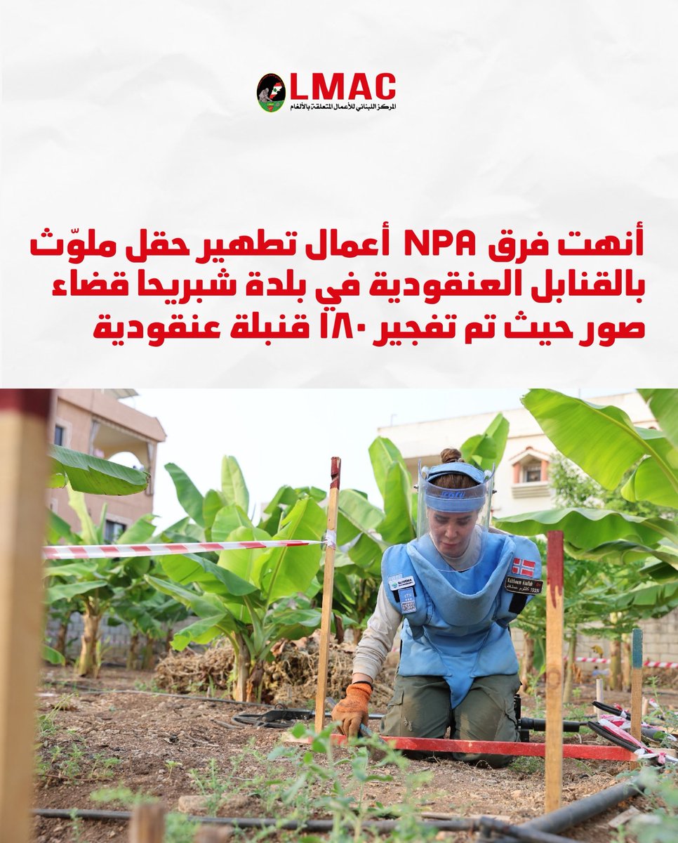 Lebanon Mine Action Center tweet media