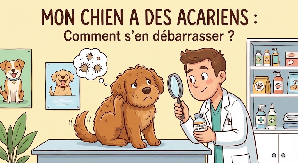 Mon chien a des acariens : Comment s'en débarrasser ?
toutou.site/acariens-chien/
Votre chien se gratte sans arrêt et perd ses poils ? Comment identifier et traiter efficacement les acariens (sarcopte, gale, demodex)