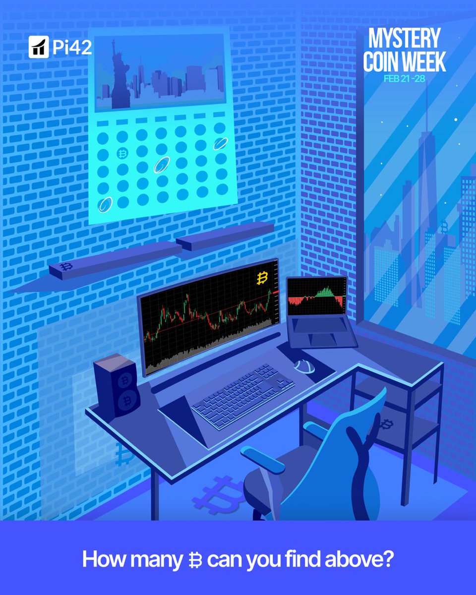 💰 $50 Giveaway | Mystery Coin Week 👀

How many Bitcoins can you find? 🔍₿ Count them all for a chance to win!

How to enter:
• Follow <a href="/Pi42Exchange/">Pi42</a>
• Comment the correct number
• Tag 3 friends (must follow)

⏳ Ends 24th Feb, 11:59 PM IST
🎁 5 lucky winners get $10 vouchers