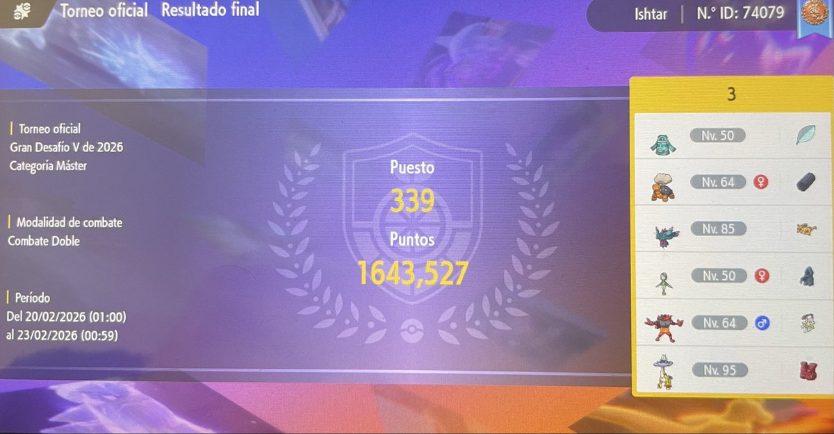 AdrianBotias's tweet photo. MVP bronzong? MVP bronzong. Este GC V podría haber sido incluso algo mejor pero no me dio tiempo a terminar todas las partidas y mi day 1 fue bastante mejorable. Ganando contra jugadores top. Seguimos para bingo, con muuucha suerte entramos top 128 Europa. https://t.co/qeA0Q8hGHJ