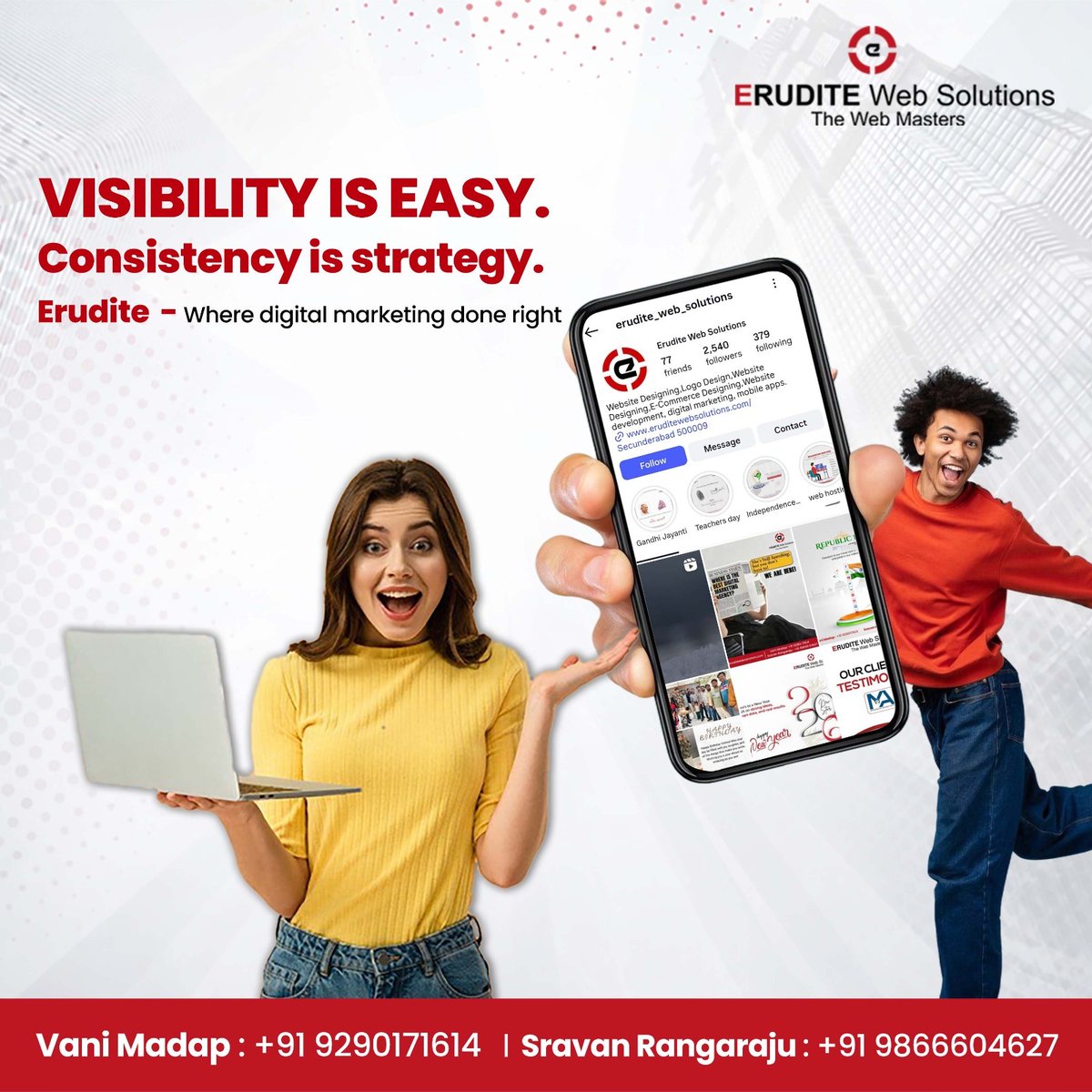 Erudite_web_sol's tweet photo. Getting noticed is the easy part; staying relevant is where the real work begins.
At Erudite Web Solutions, we don’t just launch campaigns; we build sustainable digital systems that keep your brand in front of the right audience, day after day.
Visit us: https://t.co/CC4K39rO9O https://t.co/TA2kJNz8kk