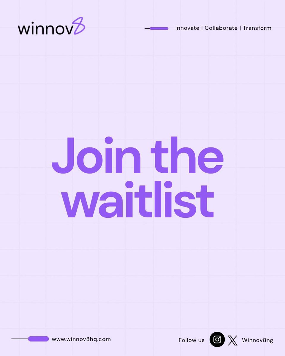 winnov8ng's tweet photo. Early-stage building doesn’t fail from lack of ideas. It fails from collaboration friction.

Talents can’t access real projects. Builders can’t find reliable execution partners.

Winnov8 fixes that.
Join the waitlist. 👇
https://t.co/6CqLJdjK5V
#Winnov8ng #jointhewaitlist https://t.co/0zjpr1Tyks