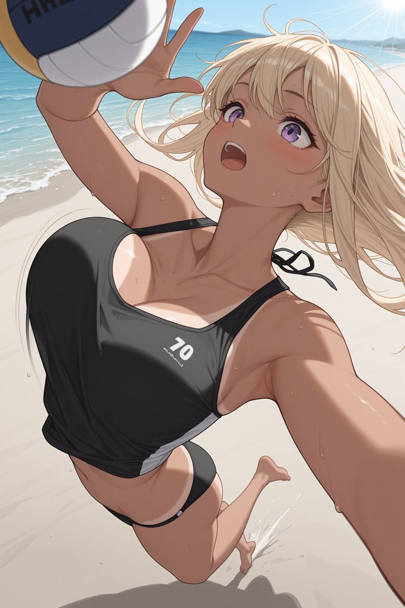 Camelさん、ゆるイベントにお邪魔させていただきます。

ビーチバレー

SFW anime-style illustration. No nudity.
#AI火曜日褐色DAY #AIillustration