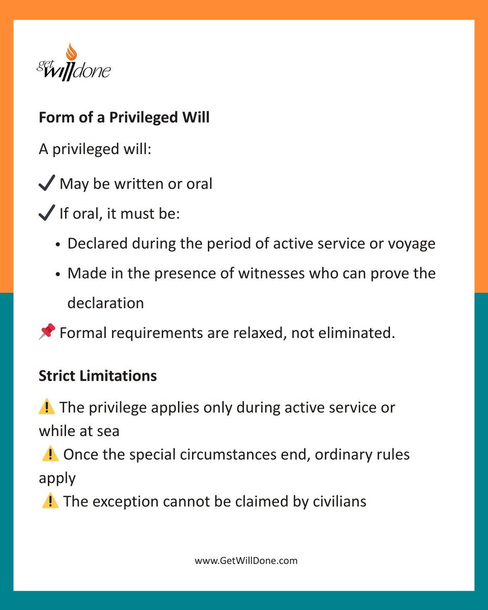 getwilldone's tweet photo. Did you know? Oral wills are usually NOT valid in India.

Under the Indian Succession Act, 1925, a will must be written, signed &amp; witnessed. ⚖️

Put it in writing. Protect your family. #WillPlanning #IndianLaw https://t.co/ydLduqE9zb