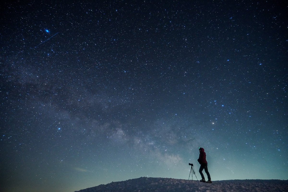 mountainmsa1's tweet photo. 上越国境稜線🌠

#雪山
#上越国境稜線
#天の川
#星空 https://t.co/YXm3NgnMfn
