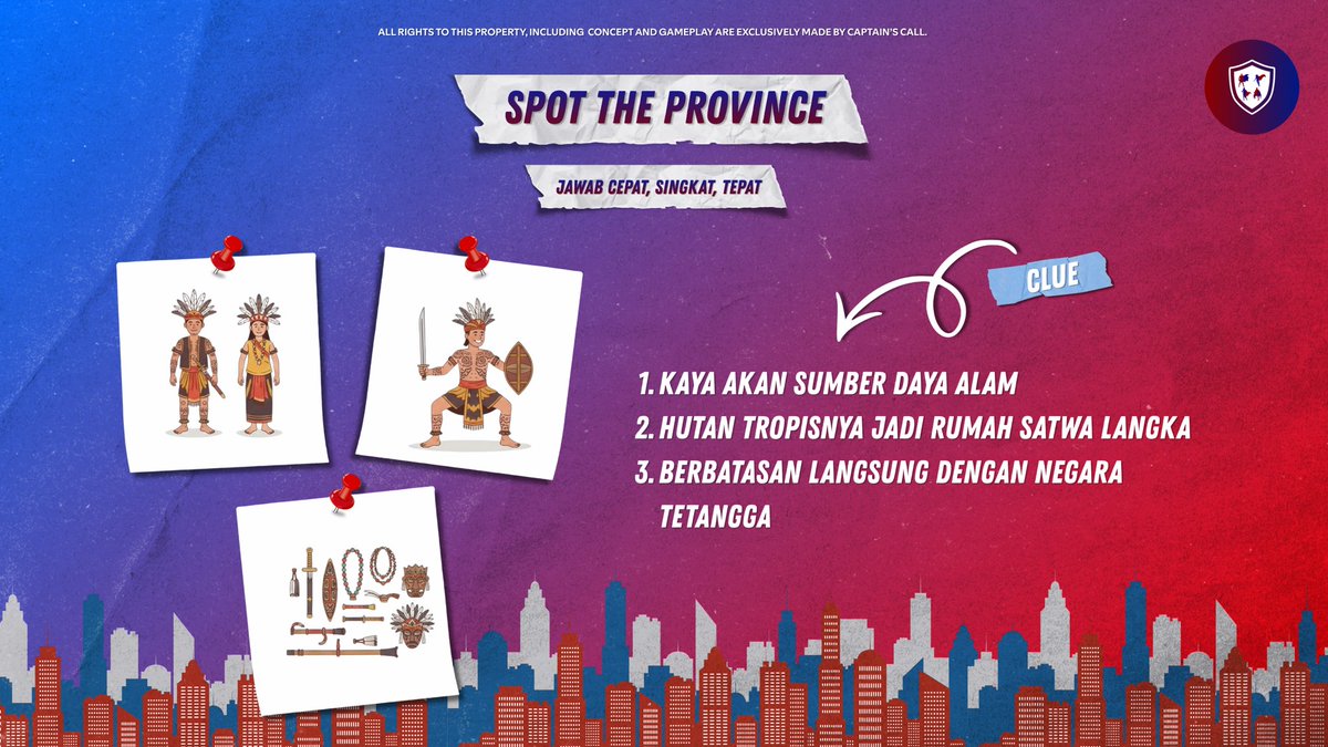 🛡️ NGABUBURIT WITH LORD 🛡️

❓: Tebak provinsi di Indonesia manakah ini?

⚠️: Waktu menjawab hanya 5 menit. Jawaban harus cepat dan tepat.