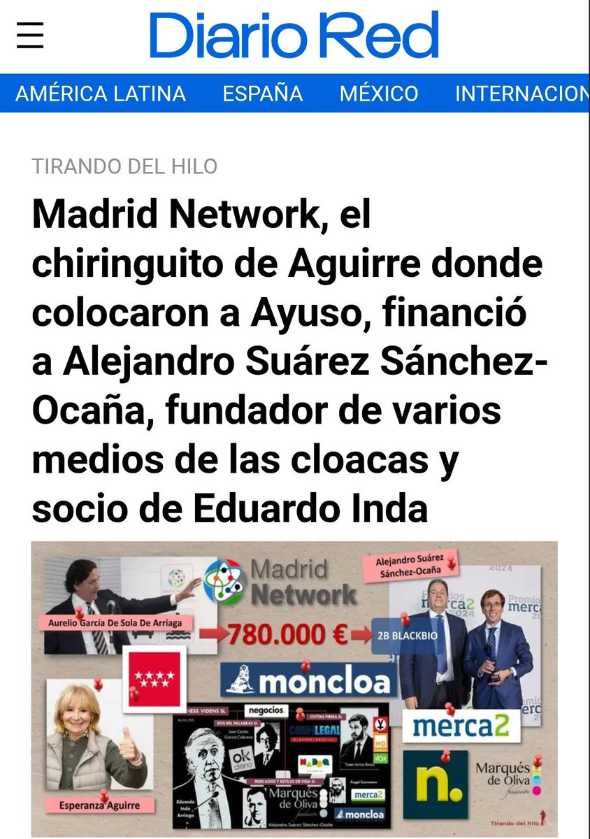 <a href="/SerranoAlfonso/">Alfonso Serrano</a> <a href="/ppmadrid/">PP Comunidad de Madrid</a> La corrupción sistémica de vuestro partido no tiene parangón.
                      👇
El escándalo de Madrid Network ya supera los 111 Millones de euros del Chiringuito del PP madrileño.