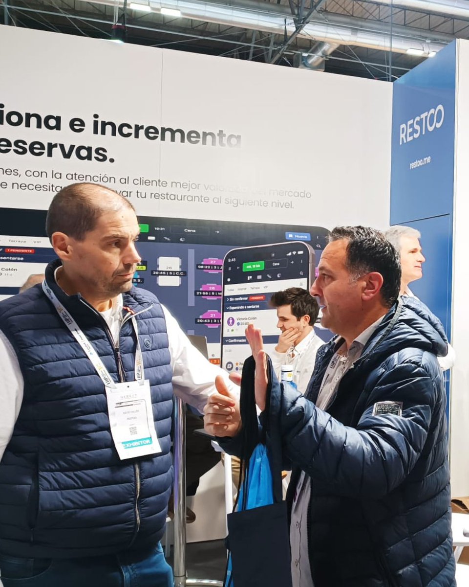 softwarecuiner's tweet photo. 🚀 En #HIPMadrid presentamos en el stand de #GlobalPayments nuestra nueva integración de cobros directos desde comanderos iOS 💳📲 @julian_fajardo 

Más agilidad en sala y conciliaciones simplificadas.

Gracias por la invitación 🙌 https://t.co/aVmDpsrXzR