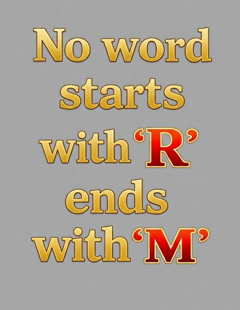 Start With R And End With M 

Prove Me Wrong??