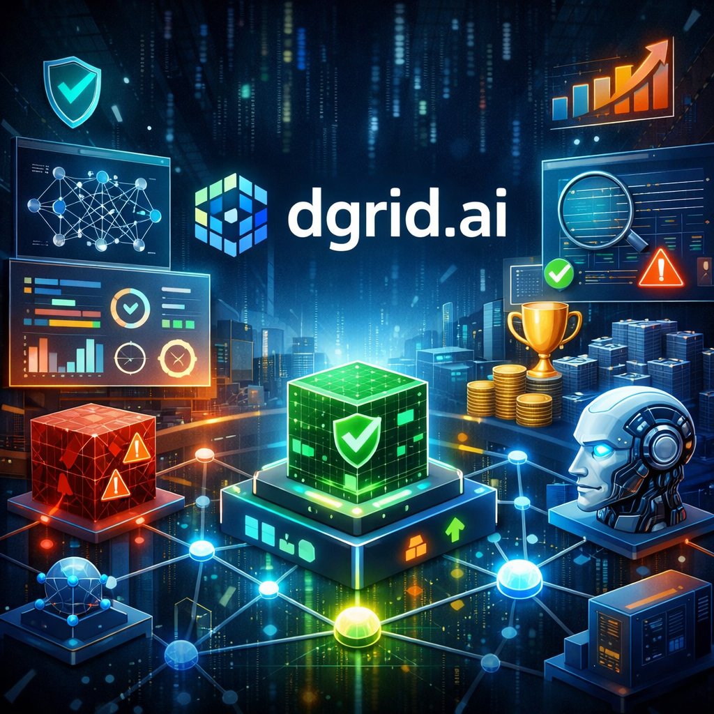 Good day everyone ☀️

Verifiable intelligence isn’t just a concept, it’s execution.

With <a href="/dgrid_ai/">DGrid AI</a>, every model on the network is continuously evaluated, audited, and rewarded based on real performance.

Weak outputs are penalized. Reliable results are amplified.

A system built