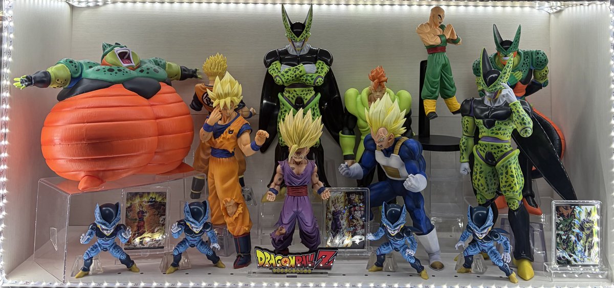 時間ができたので久々にディスプレイ✨ 魔人ブウ編とセル編