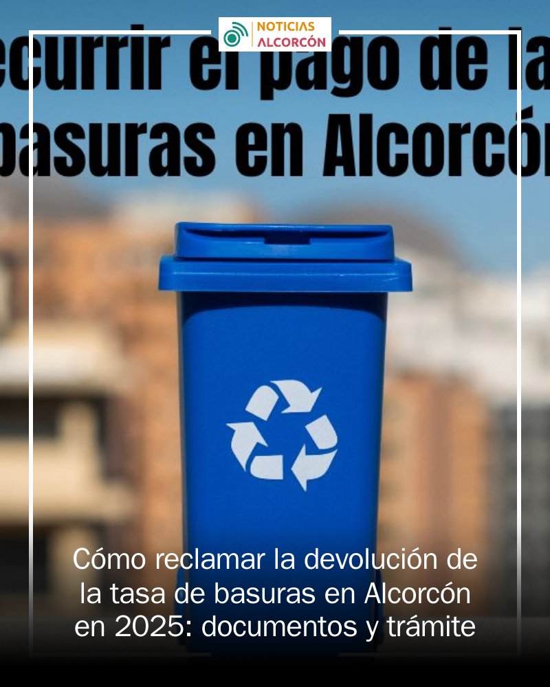 🚨💼 ¡Atención, vecinos de Alcorcón! ¿Sientes que la nueva tasa de basuras es injusta? Aquí te explicamos cómo reclamar su devolución. Desde modelos a seguir, hasta plazos y presentaciones. Conoce tus derechos y no pagues de más. ¡Infórmate!... mrf.lu/hzzg