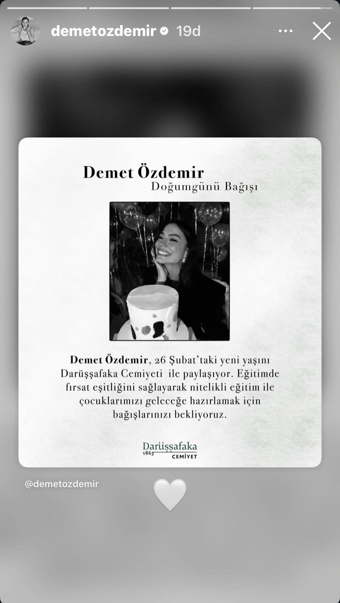 🆕 | #DemetÖzdemir, Instagram hesabında yeni bir hikaye paylaştı✨

📍| @/demetozdemir • story
⬇️⬇️⬇️
🔗fonzip.com/darussafaka/ka…