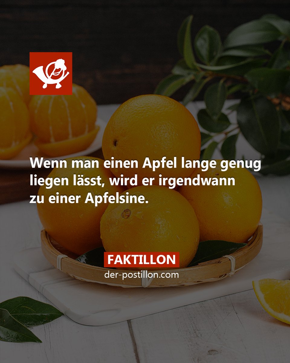 Die besten Fakten als Buch 👉 shopillon.de/faktillon/
Ehrliche Nachrichten auf 👉 der-postillon.com