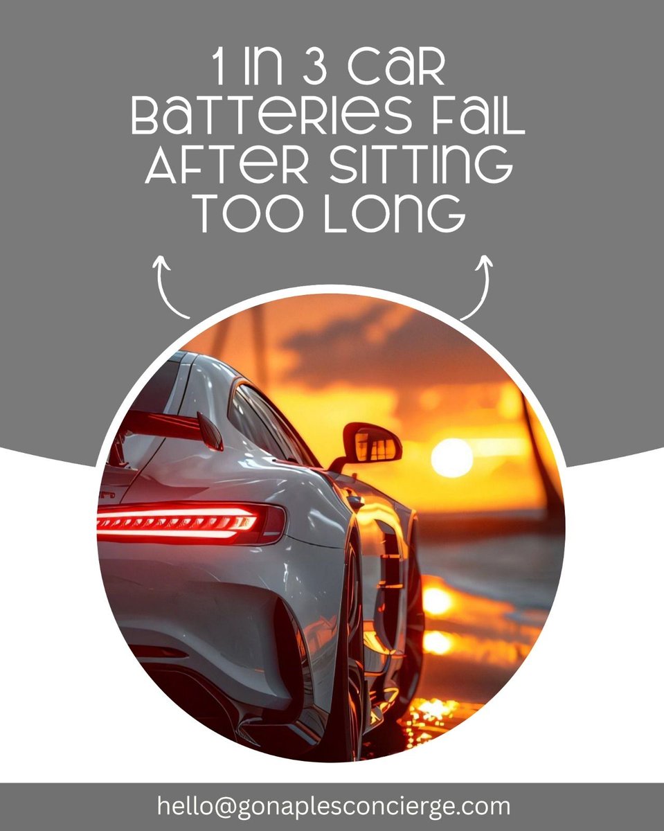 gonapleshome's tweet image. It’s not about mileage, it’s about movement. Vehicles that sit unused can lose battery life, tire pressure, and performance. While you’re enjoying Naples, we make sure your car is ready whenever you are.
---
buff.ly/CV9ePWk
.
#GoNaplesConcierge #NaplesFL #AutoCare