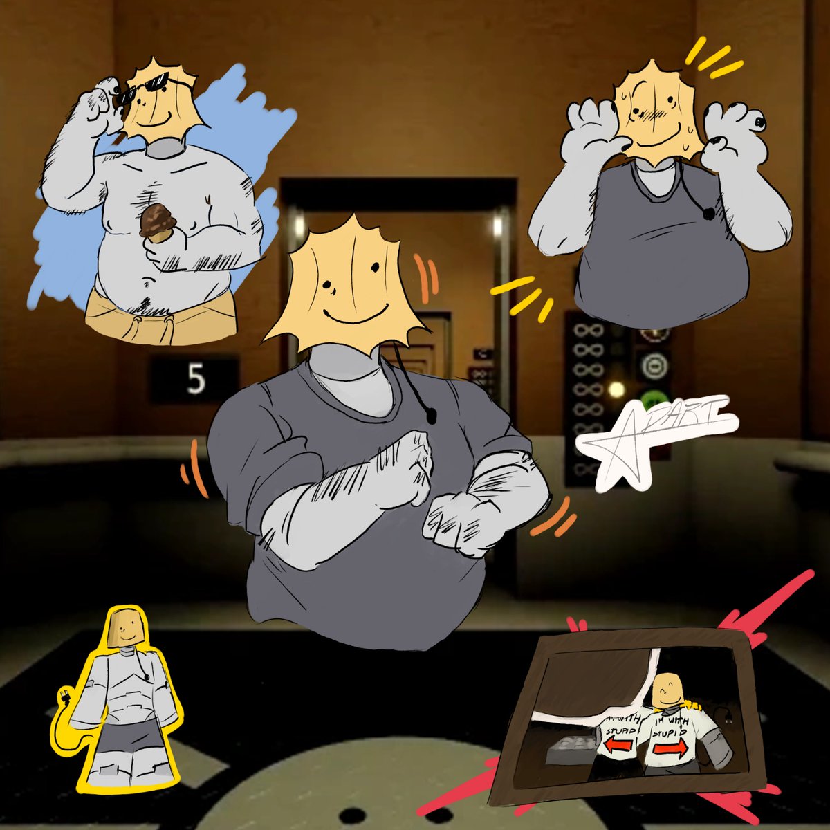 Lampert from Regretevator (but in my style/ he fat asf

#art #roblox #regretevatorfanart #Regretevator