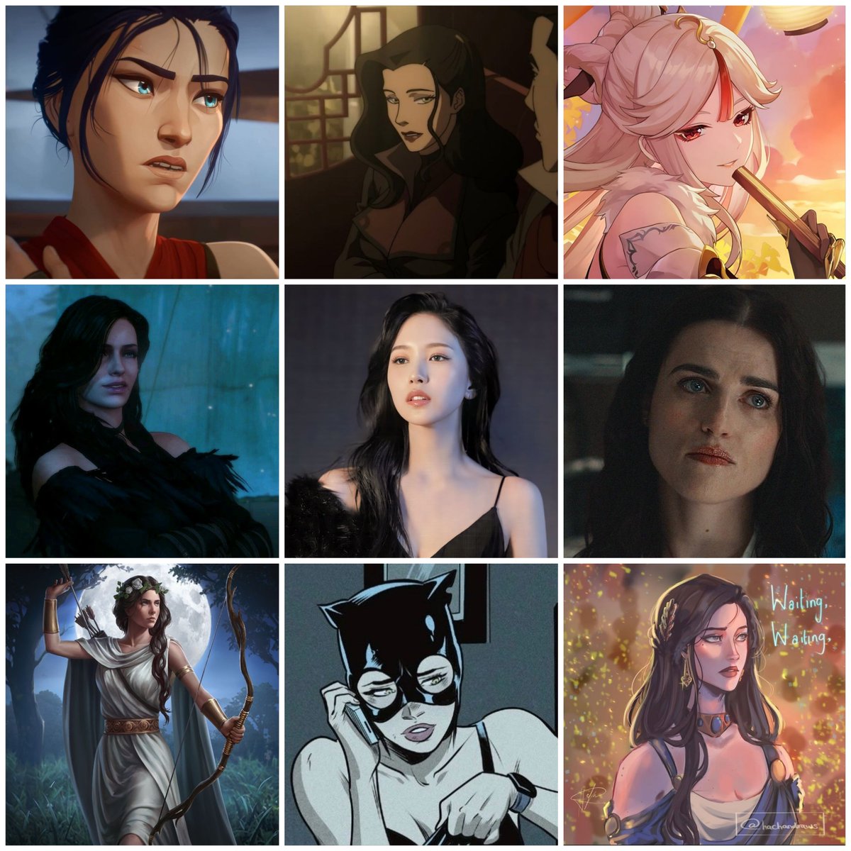 wanceuh's tweet photo. #my Mina variants but the criteria for similarity is mysterious and unknown to anyone but me https://t.co/HdIKeGzMk9