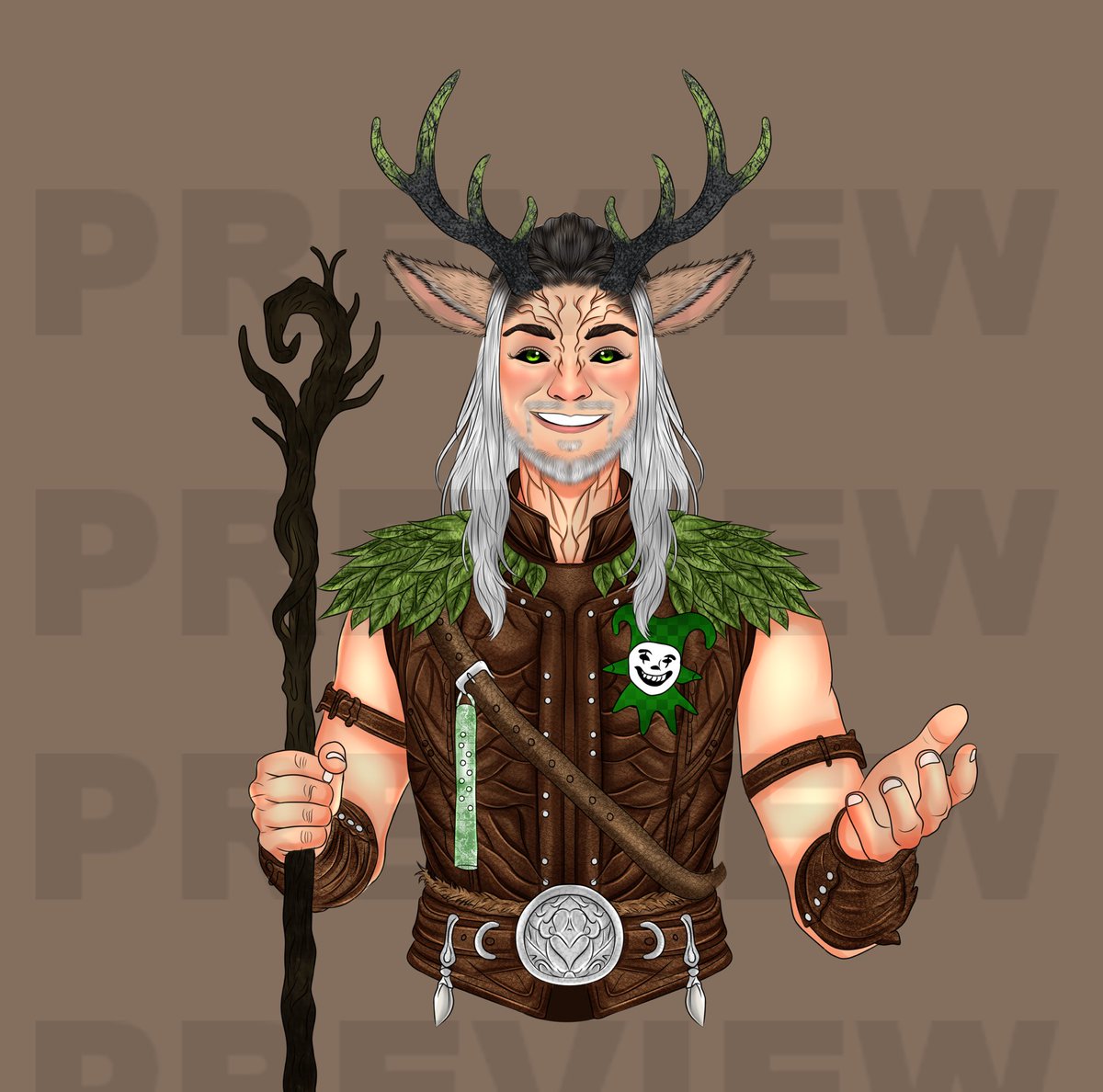graphics_onyx's tweet photo. Nature spirit upgraded. 🌿🦌✨
Major Vtuber model refinements are DONE.
Softer expression, warmer vibes, and a more welcoming presence. 🍃
Every detail tuned to feel alive on stream.
Final form loading soon… still minor changes coming soon stay ready. 👀🔥
#Vtuber素材  #vtubermodel  #VTuberAssets  #twitchstreamer  #smallstreamer