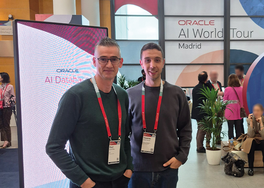 grupo_gtt's tweet photo. 🟢 Gtt en el @OracleAIWorld: explorando el futuro de la IA y el Cloud

🧑‍💻 Raúl Ivorra Oltra (Coordinador DBA gtt) y Vicente Esteve García (Administrador de Sistemas y DBA gtt) exploraron soluciones clave para seguir evolucionando nuestra infraestructura. https://t.co/cTUwhDiQRi