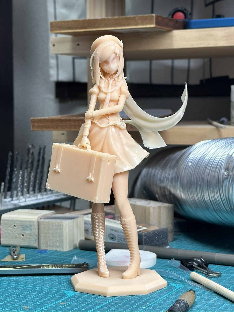 ZBrush #3d #3dsculpting #ガレキ #ガレージキット お試し2/3印刷しました